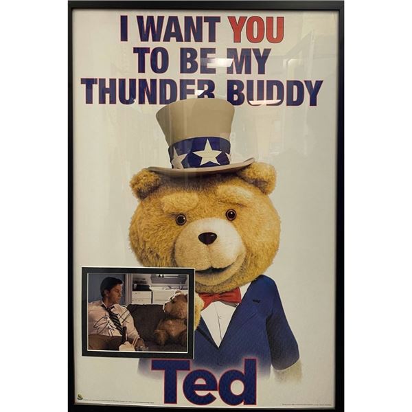 Signed & Framed Ted Thunder Buddy Poster