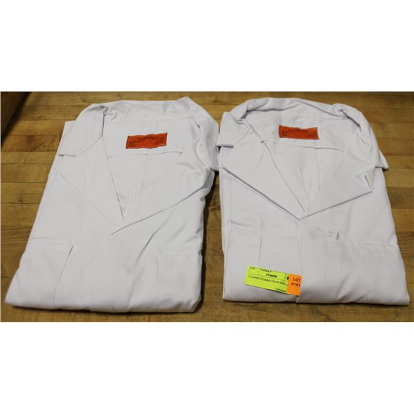 2 LAB/BUTCHERS COATS SIZE LARGE