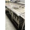Image 1 : S/S WORK TABLE WITH HOT FOOD WARMERS ON CASTORS