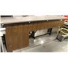 Image 1 : GRANITE TOP BAR W/ WOOD & STAINLESS STEEL BASE