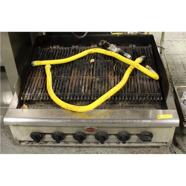 SS WELLS NATURAL GAS CHARBROILER
