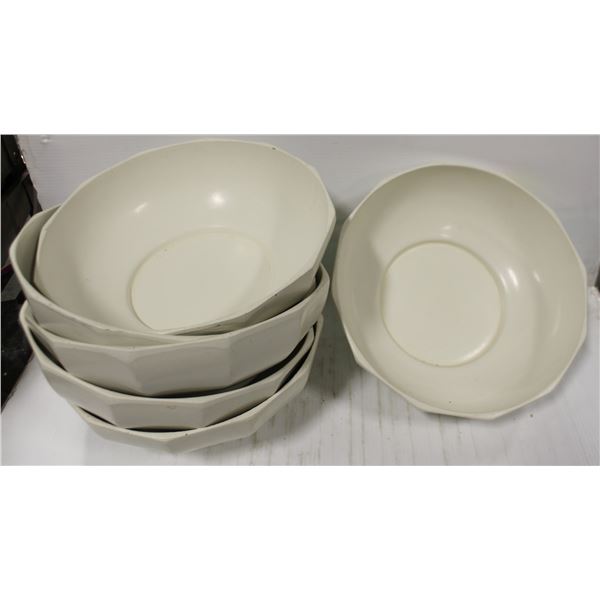 LOT OF 6 14" SERVING BOWLS