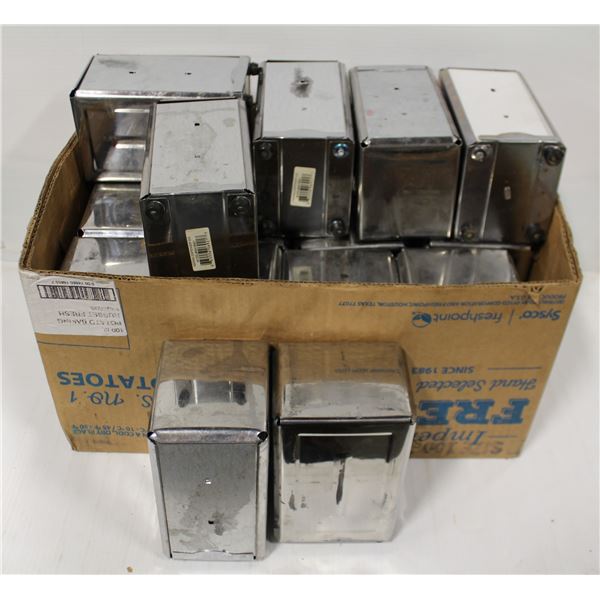BOX OF 18 S/S NAPKIN DISPENSERS