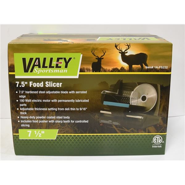 NEW VALLEY SPORTSMAN 7.5" FOOD SLICER