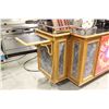 Image 3 : CUSTOM COFFEE BAR WITH NEON SIGN ON CASTORS