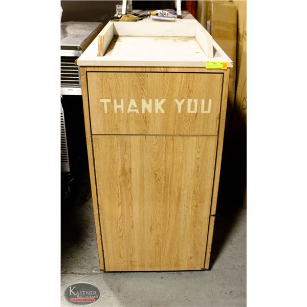 LARGE FAST FOOD GARBAGE RECEPTACLE