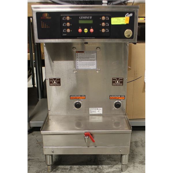 CURTIS GEMINI LARGE COFFEE BREWER FOR DOUBLE