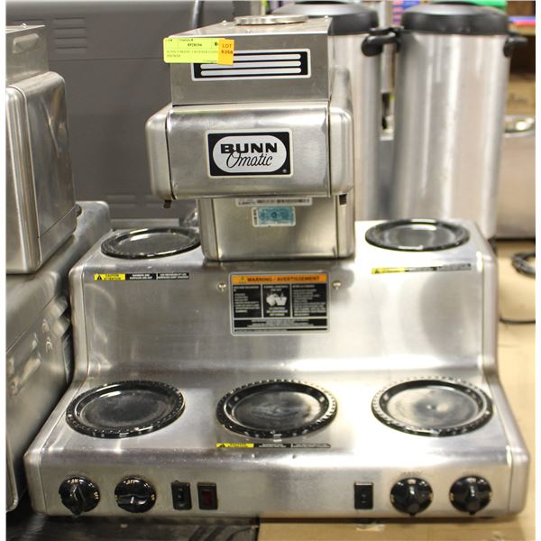BUNN O MATIC 5 BURNER COFFEE BREWER