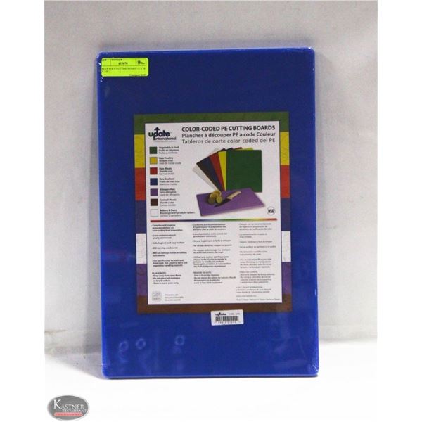 BLUE POLY CUTTING BOARD 12 X 18 X 1/2"
