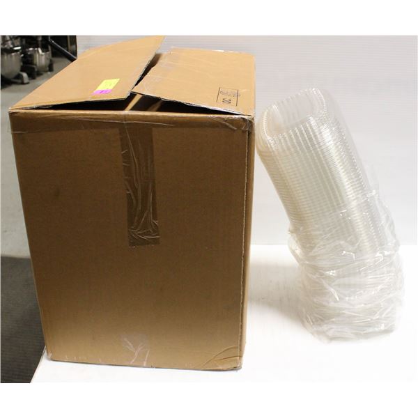 BOX OF 300 TAKE OUT PLASTIC LIDS-SMALL