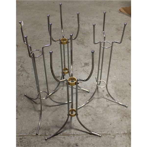 LOT OF 4 WINE BUCKET STANDS