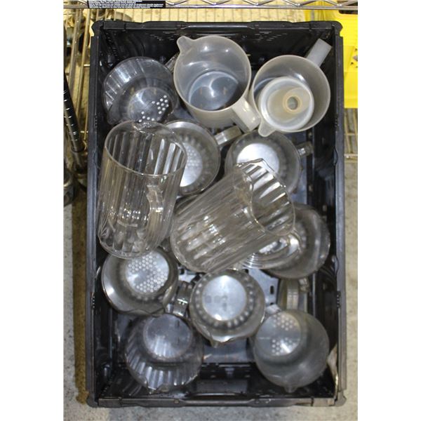 LOT OF 13 ASSORTED WATER PITCHERS