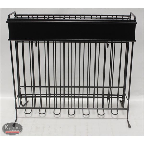 2 NEW 7-SLOT WIRE TABLETOP JAM RACKS K002950