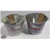 Image 1 : LOT OF TWO NEW COORS LIGHT BEER BUCKETS