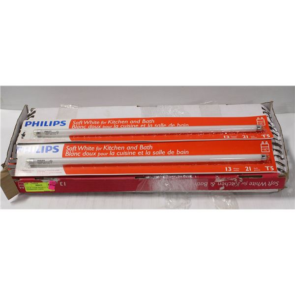 LOT OF 19 NEW PHILIPS 21" T5 FLUORESCENT LIGHTS