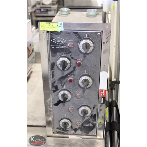 NSC HEAT LAMP CONTROL BOX - 6 KNOBS