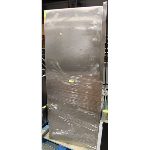 S/S WORKTOP  WITH 6" BACKSPLASH /W UNDER STORAGE