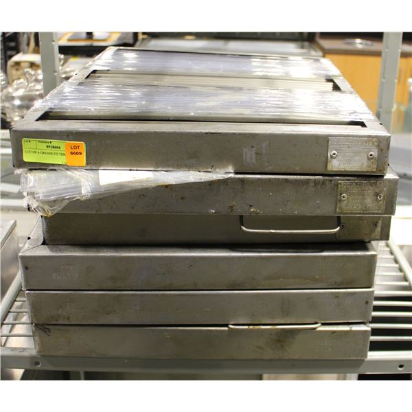 LOT OF 6 GREASE FILTERS