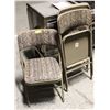 Image 1 : LOT OF 4 FABRIC FOLDING CHAIRS
