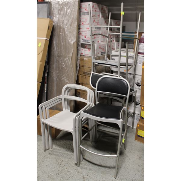 LOT OF 7 ASSORTED PATIO CHAIRS