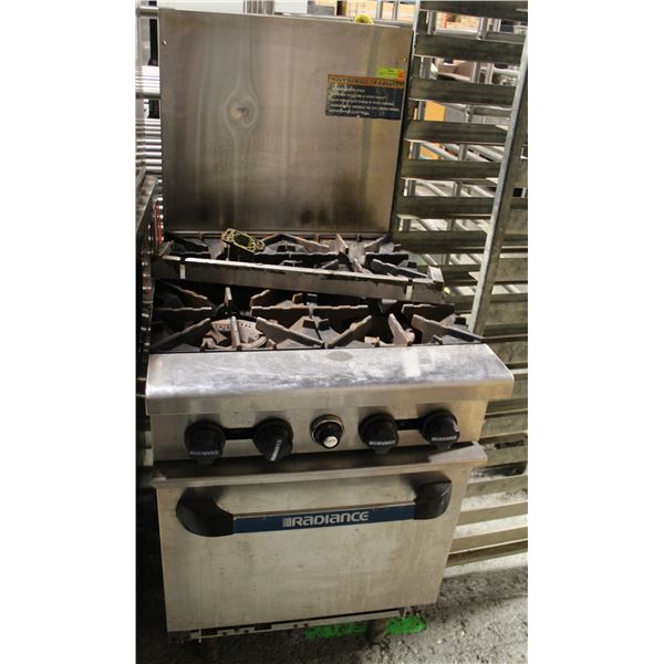 RADIANCE 4 BURNER RANGE /W OVEN