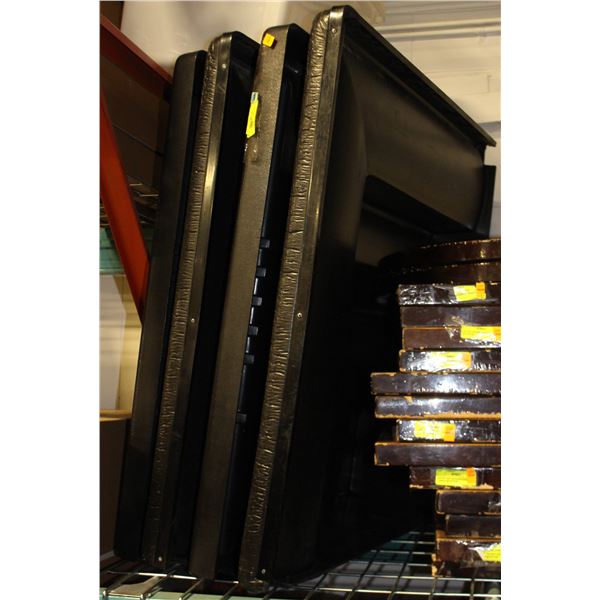 LOT OF 4 PRODUCE DISPLAY BINS