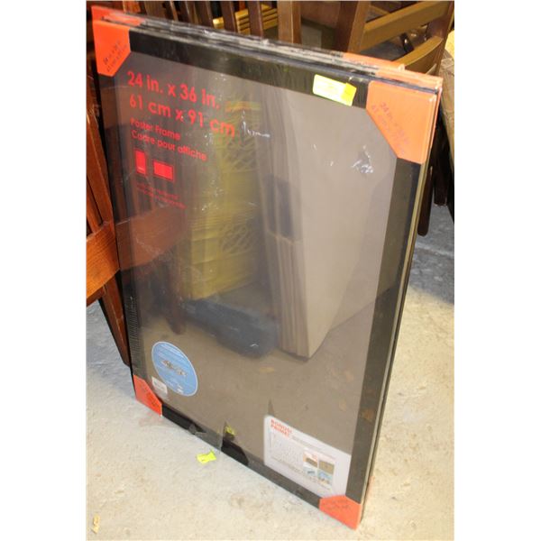 LOT OF 5 36"X24" POSTER FRAMES