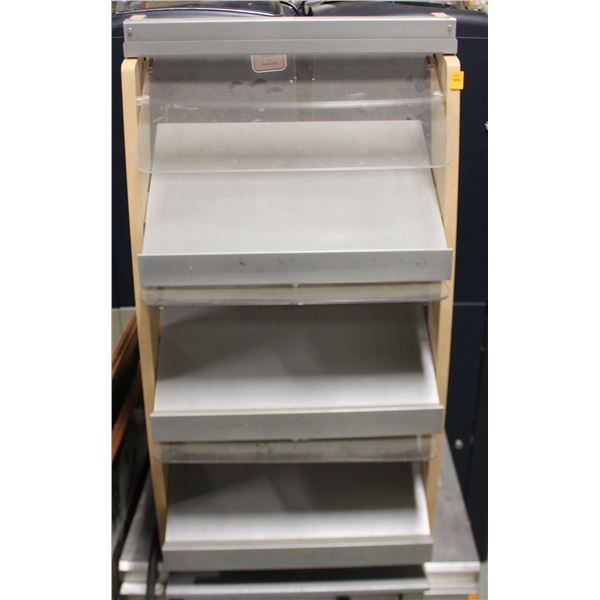4 TIER COUNTER TOP DISPLAY SHELVING