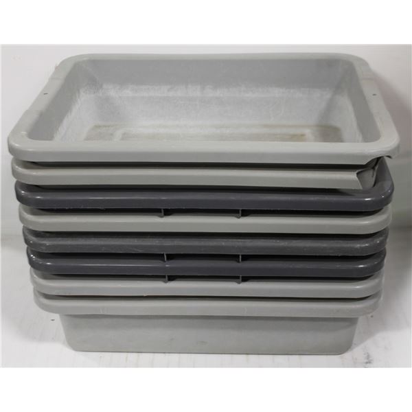 LOT OF 8 BUS BINS