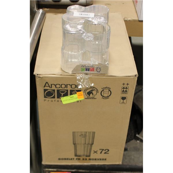 BOX OF 72 ARCOROC TUMBLERS