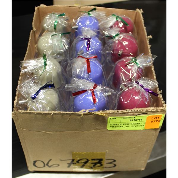 CASE OF DISPENSERS - SOY, VINEGAR, OIL 12PCS PER