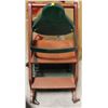 Image 1 : KIDS WOODEN BOOSTER SEAT ON CASTORS