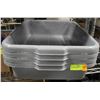 Image 1 : LOT OF 4 BUS BINS