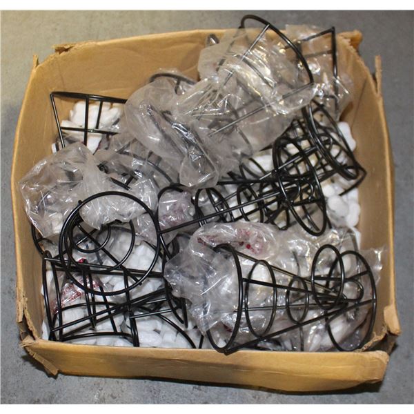 BOX OF NEW WINCO BLACK WIRE SINGLE CONE FRENCH