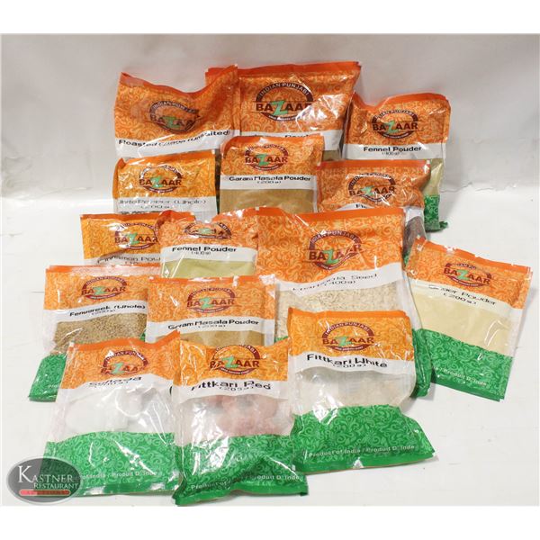 FLAT OF 15 PACKS OF ASSORTED SPICES