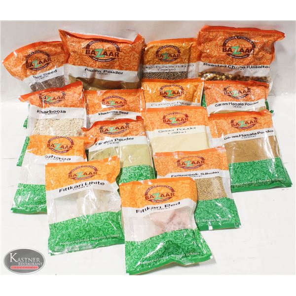 FLAT OF 15 PACKS OF ASSORTED SPICES