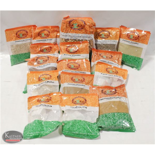 FLAT OF 15 PACKS OF ASSORTED SPICES