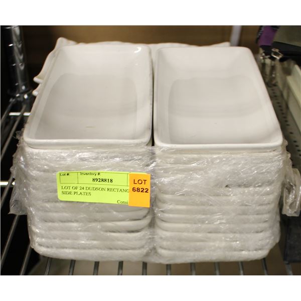 LOT OF 24 DUDSON RECTANGULAR SIDE PLATES