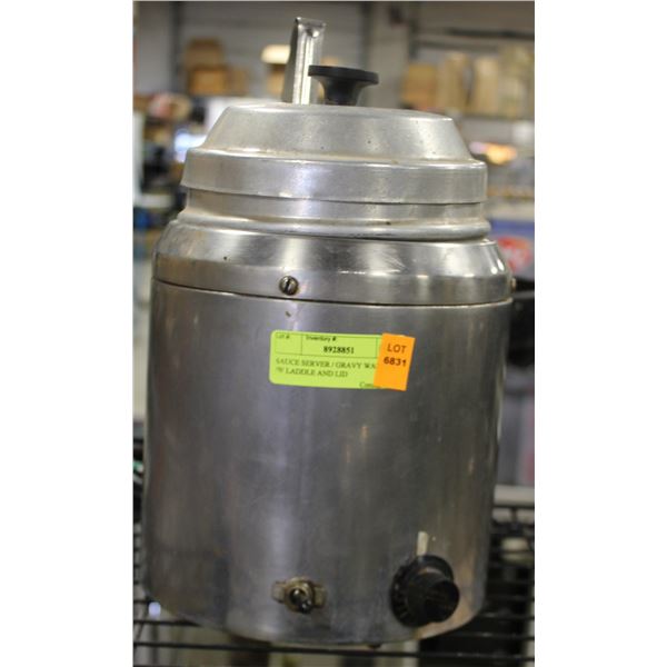 SAUCE SERVER / GRAVY WARMER /W LADLE AND LID
