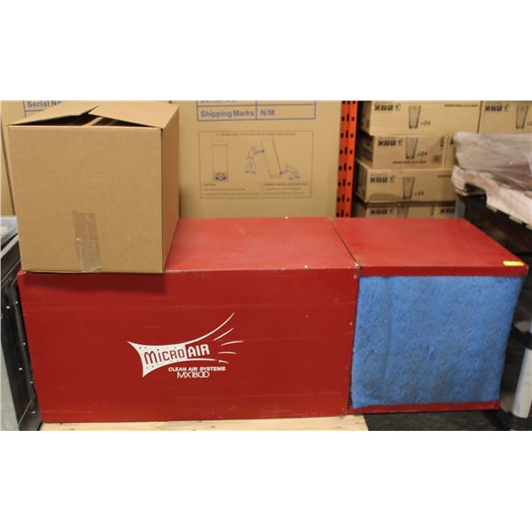 MICRO AIR, AIR CLEAN SYSTEM MX 1800 /W EXTRA