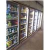 Image 3 : LOT OF COMMERCIAL WALK IN COOLER GLASS DOORS