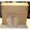 Image 1 : CASE OF 1000 PLASTIC SOUP LIDS FITS 12-16 OZ BOWLS