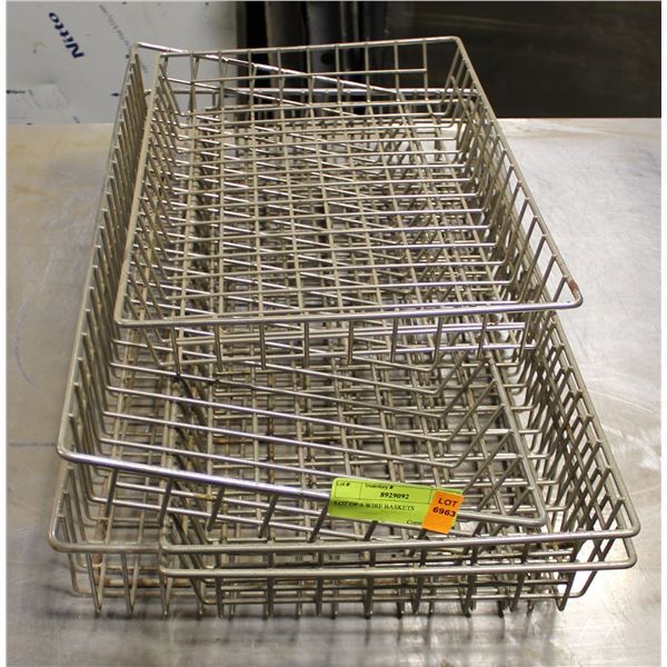 LOT OF 5 WIRE BASKETS
