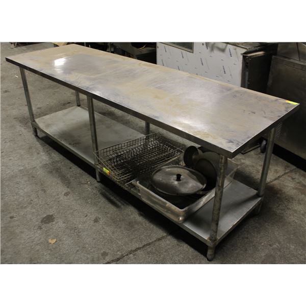 S/S WORK TABLE 96"X30"X34"