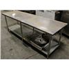 Image 1 : S/S WORK TABLE 96"X30"X34"