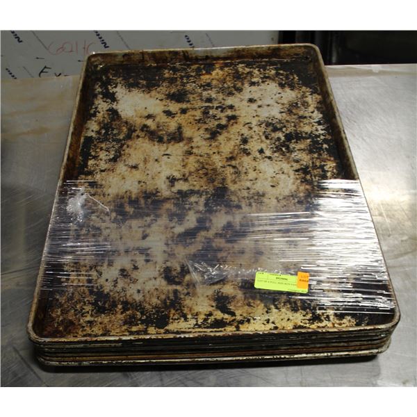 LOT OF 6 FULL SIZE BUN PANS