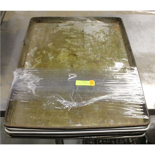 LOT OF 6 FULL SIZE BUN PANS