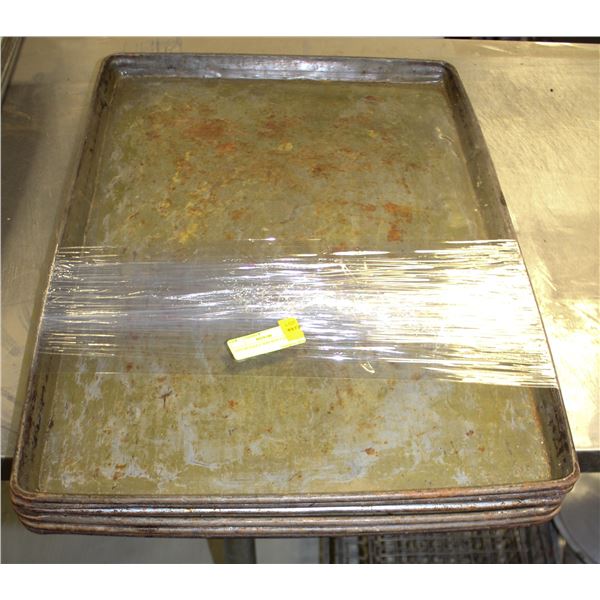 LOT OF 6 FULL SIZE BUN PANS