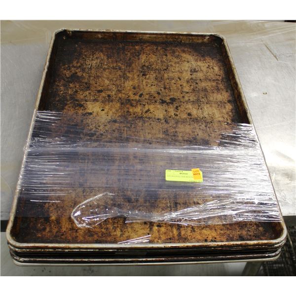 LOT OF 6 FULL SIZE BUN PANS