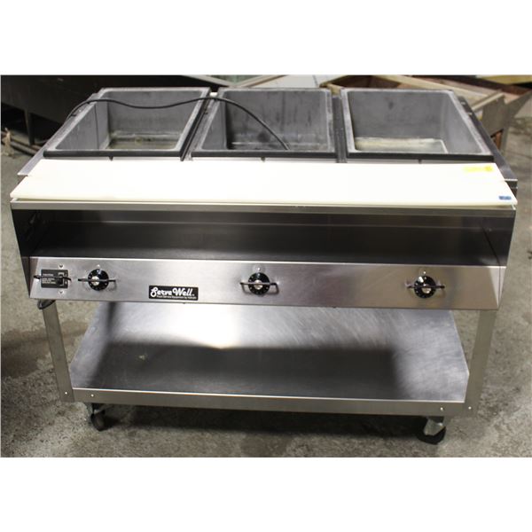 VOLLRATH SERVEWELL 3 WELL STEAM TABLE
